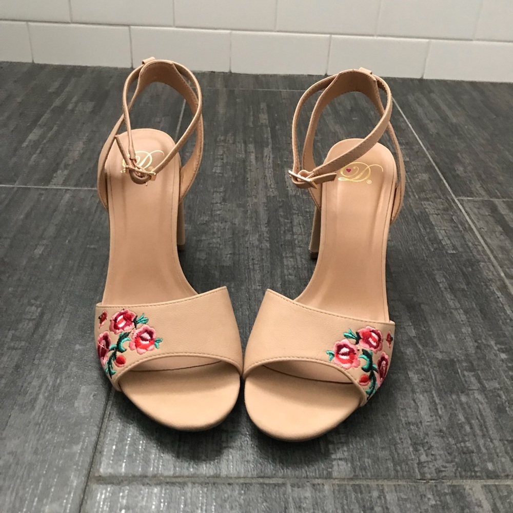 Floral Decal Heels